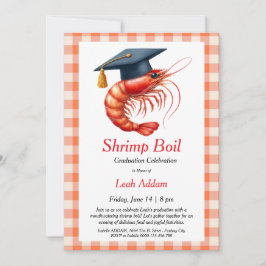 Graduation Party Shrimp Boil Invitation Inbjudningar