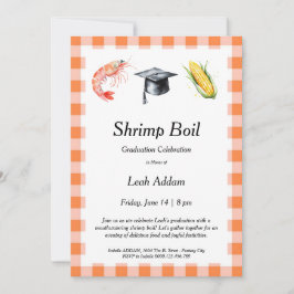 Graduation Party Shrimp Boil Invitation Inbjudningar