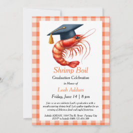 Graduation Party Shrimp Boil Invitation Inbjudningar
