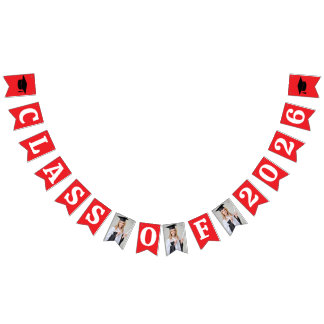 Graduation Photo Bunting Flags - Class of 2026 Vimplar