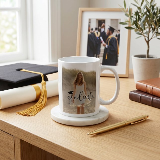 Graduation Photo Mug Personalized - Congratulation Kaffemugg (Skapare uppladdad)