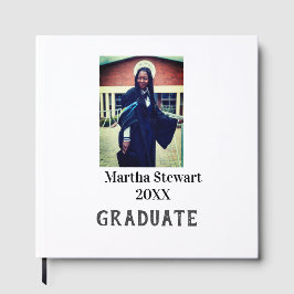 Graduation photo name year class university simple gästböcker