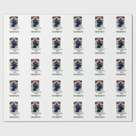 Graduation photo name year class university simple presentpapper