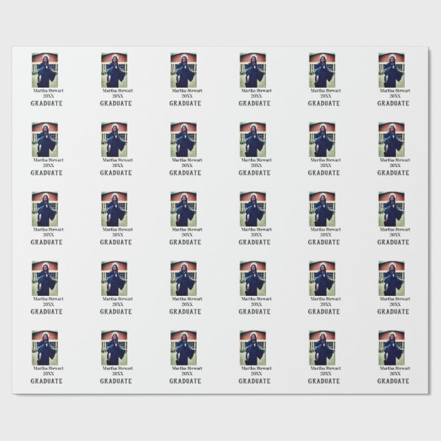 Graduation photo name year class university simple presentpapper (Platt)