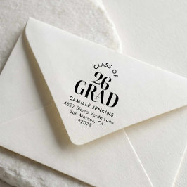 Graduation Return Address Stamp Class of 2026 Stämpel