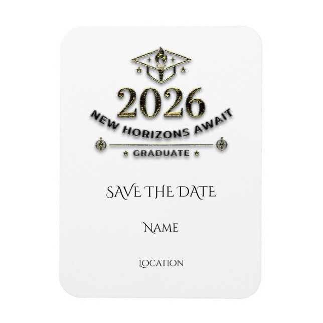 Graduation Save the Date Magnet / Imán Graduación (Vertikal)