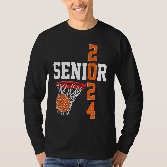 Graduation Senior Class 2024 Graduate Basketball P T Shirt (Framsida)