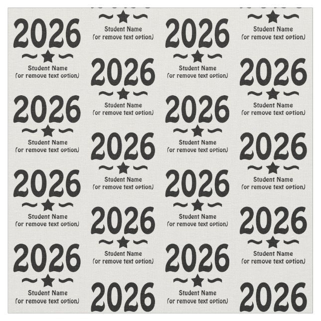 Graduation Star Class of 2026 Grad Tyg (Närbild)