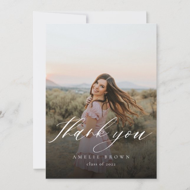 Graduation Thank You Card Inbjudningar (Framsida)