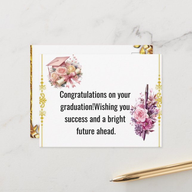  Graduation- Universal Design for all ages Vykort (Fram/Back In Situ)