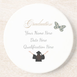 Graduation with Custom Name Date and Qualification Underlägg