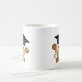 Graduerande apa kaffemugg
