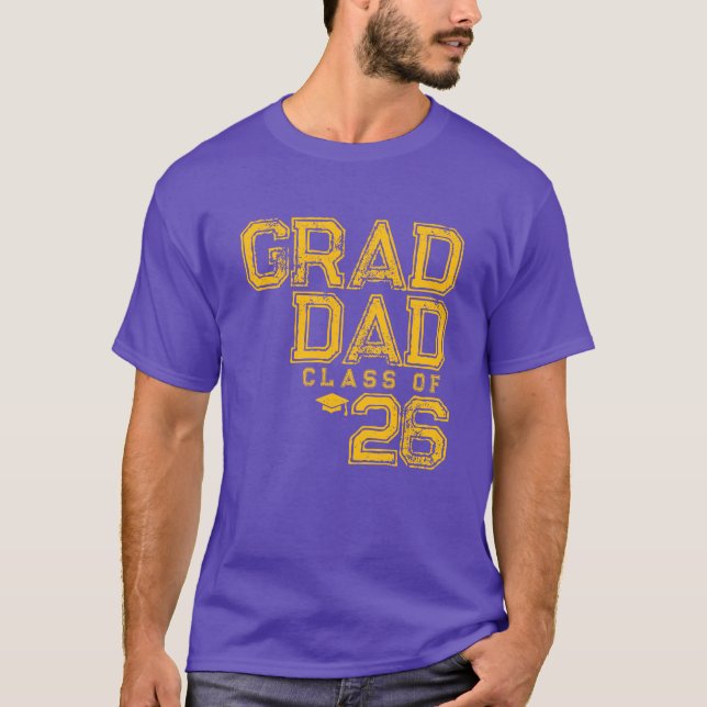 Graduerande Pappa | Klass 2026 T Shirt (Framsida)