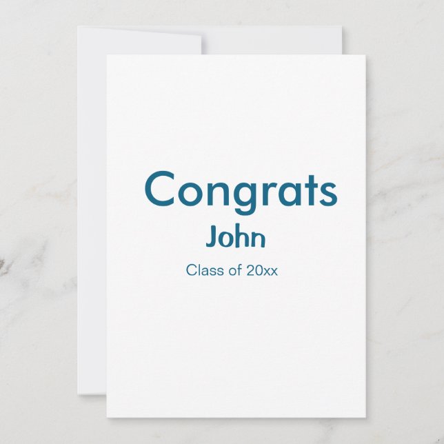 graduerande pojke lägg till namn grattis datum år  inbjudningar (Framsida)