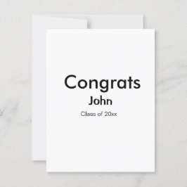 graduerande pojke lägg till namn gratulerar datum  vykort