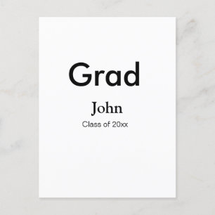 graduerande pojke lägg till namn gratulerar datum vykort