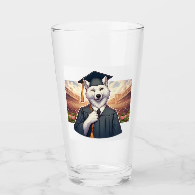 Graduerande varg glaskopp (Framsida)
