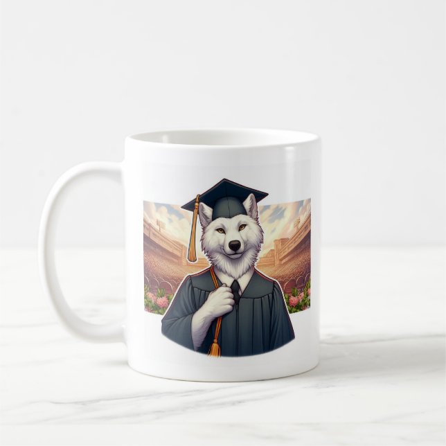 Graduerande varg kaffemugg (Vänster)