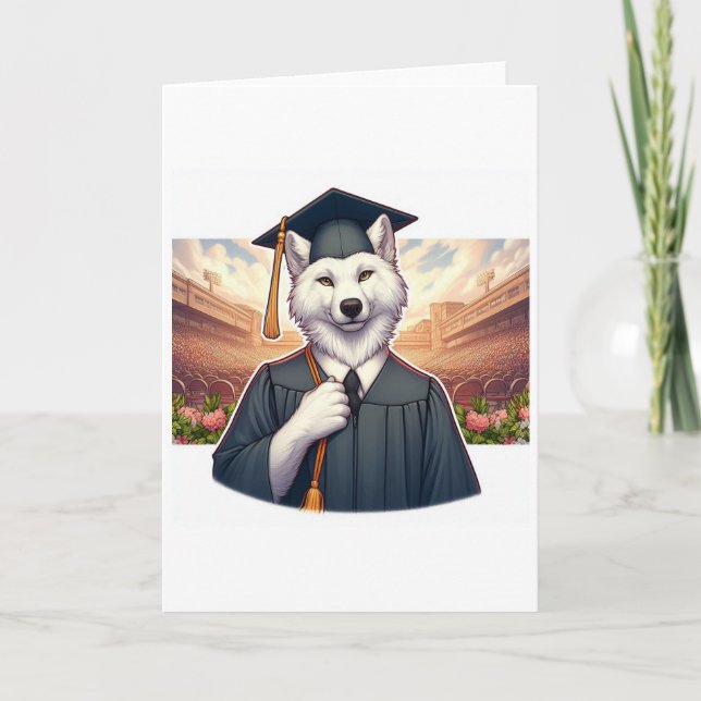 Graduerande varg kort (Framsida)