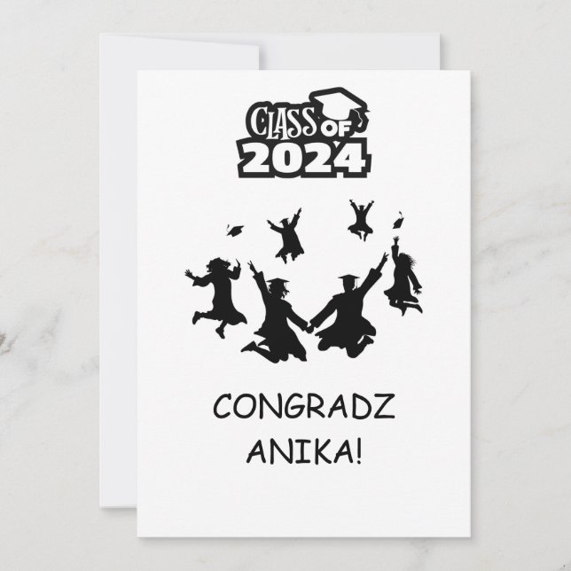 GRADUERINGS GRATTIS-KORT INBJUDNINGAR (Framsida)
