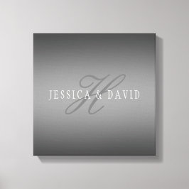 Gradvis ändring av Grått för övertoning (Namn/s) Canvastryck