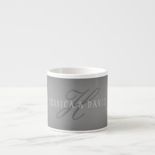 Gradvis ändring av Grått för övertoning (Namn/s) Espressomugg