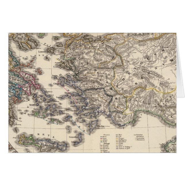 Graecia tempore migrationis doricae hälsningskort (Framsidan Horizontal)