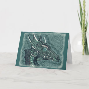 Graelle, hon Dragon Fantasy Art Helgkort