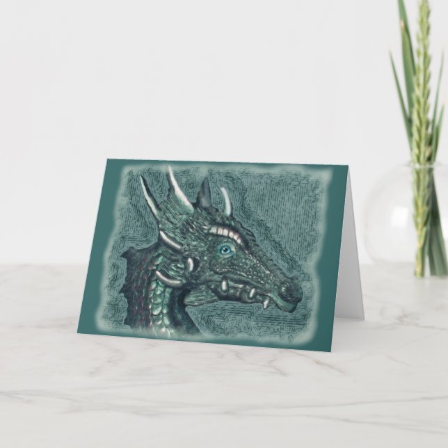 Graelle, hon Dragon Fantasy Art Helgkort (Framsida)