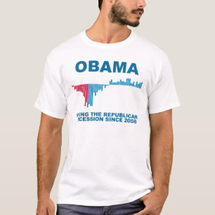 Graf för Obama jobbtillväxt Tee Shirt