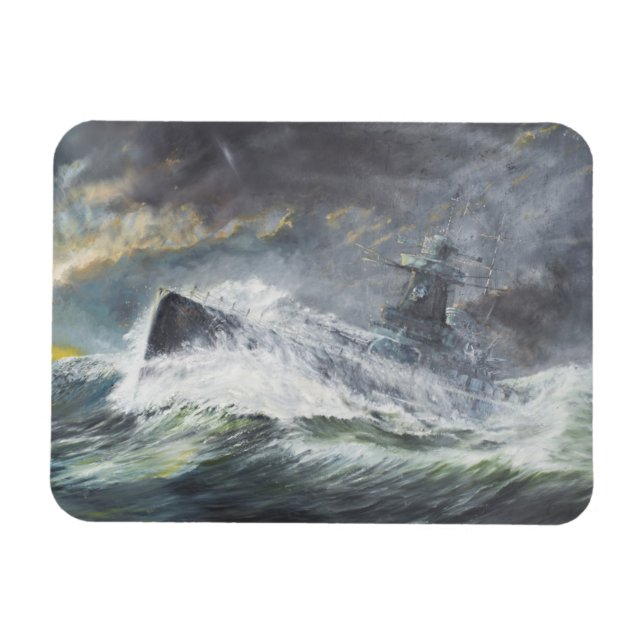 Graf Spee reser in i Indiska oceanen den 3 novembe Magnet (Horisontell)