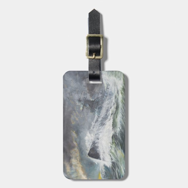 Graf Spee skriver in Indiska oceanen 3rd November Bagagebricka (Vertikal Framsida)