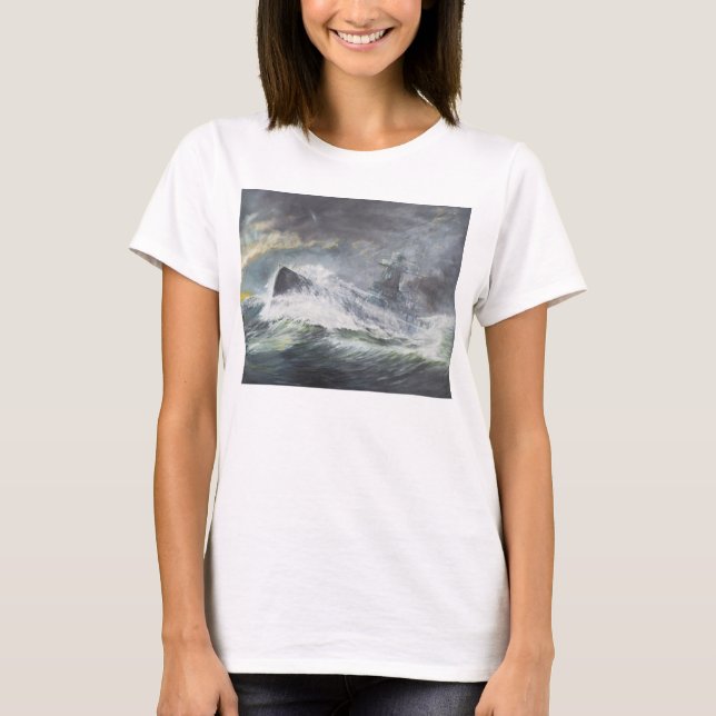 Graf Spee skriver in Indiska oceanen 3rd November T-shirt (Framsida)