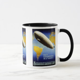 Graf Zeppelin Vintage Tysk Resa Mugg