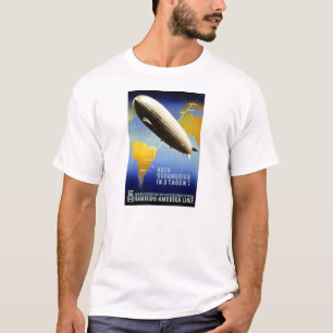 Graf Zeppelin Vintage Tysk Resa Tee