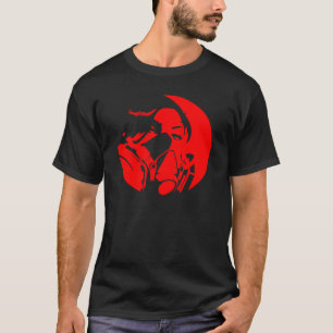 grafen maskerar mörk färg t-shirt