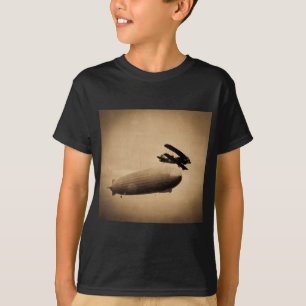Grafen Zeppelin Annalkande New York City 1928 Tee Shirt