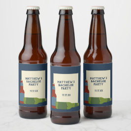 Grafer med anpassad text om flaskor öl ölflaska etikett