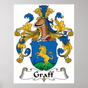 Graff familjvapensköld poster