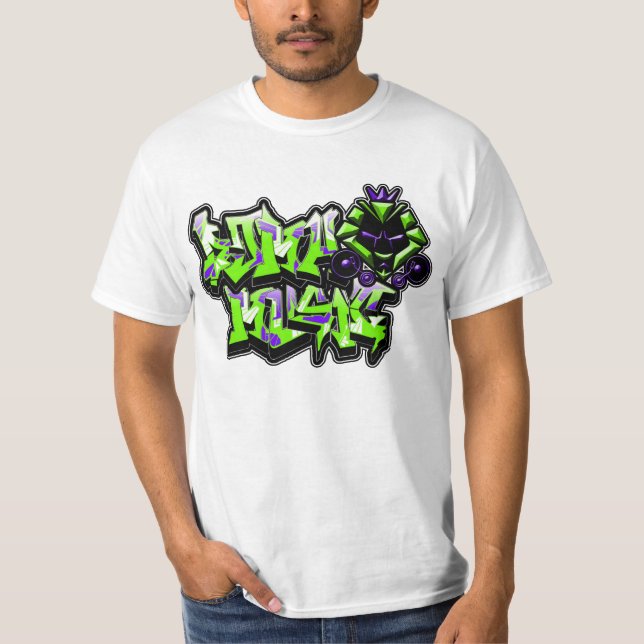 Graff Kat (Slimer & lilaspöken) Tee Shirt (Framsida)