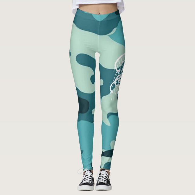 GRAFFIT DRIPPING PAINT LEGGINGS (Framsida)