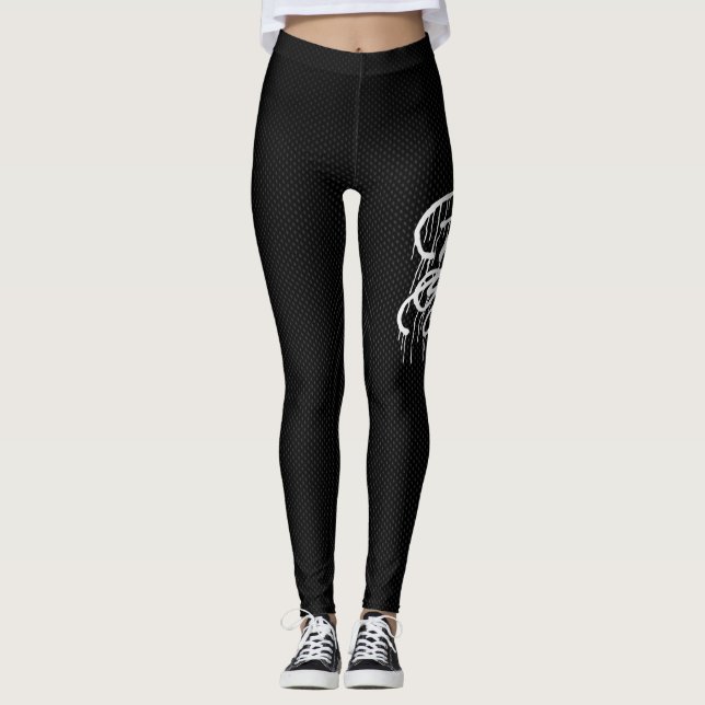 GRAFFIT DRIPPING PAINT LEGGINGS (Framsida)
