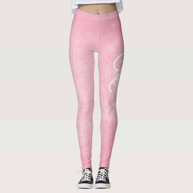 GRAFFIT DRIPPING PAINT LEGGINGS (Framsida)