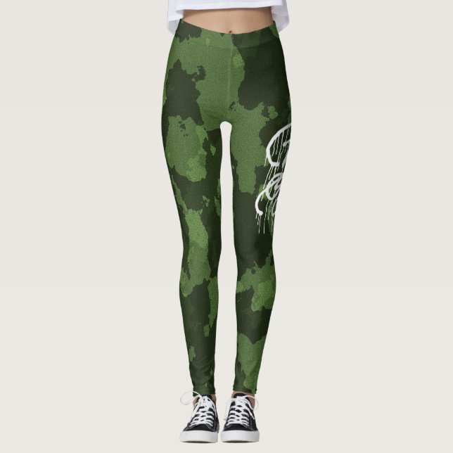 GRAFFIT DRIPPING PAINT LEGGINGS (Framsida)