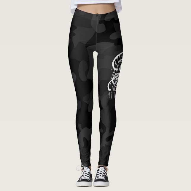 GRAFFIT DRIPPING PAINT LEGGINGS (Framsida)