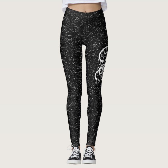 GRAFFIT DRIPPING PAINT LEGGINGS (Framsida)