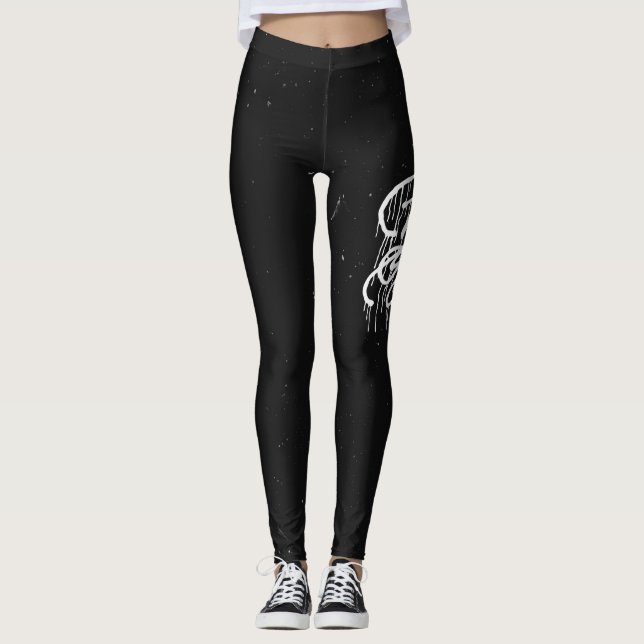GRAFFIT DRIPPING PAINT LEGGINGS (Framsida)