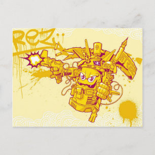 Graffit Spray Gun Vykort