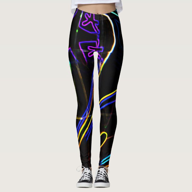 Graffiti 10 lem leggings (Framsida)