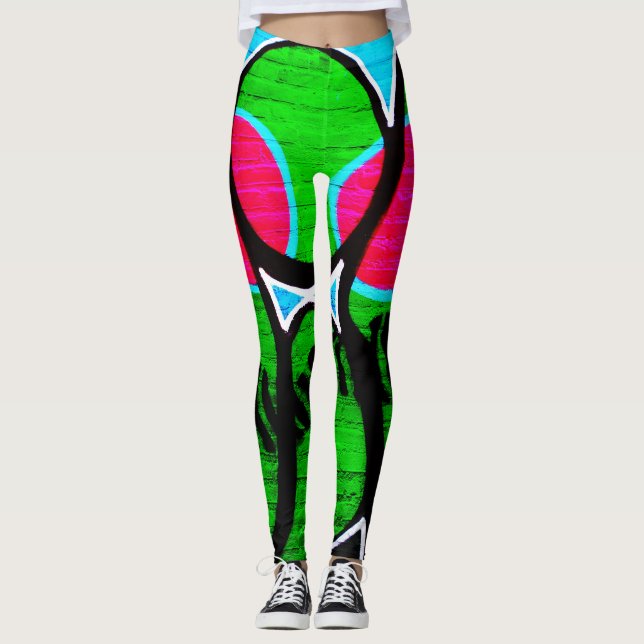 Graffiti 12 lecna leggings (Framsida)